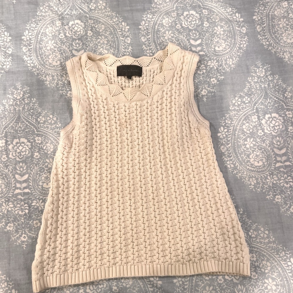 🌼2 for 25🌼 Anthropologie Sunday in Brooklyn knit top sweater vest S